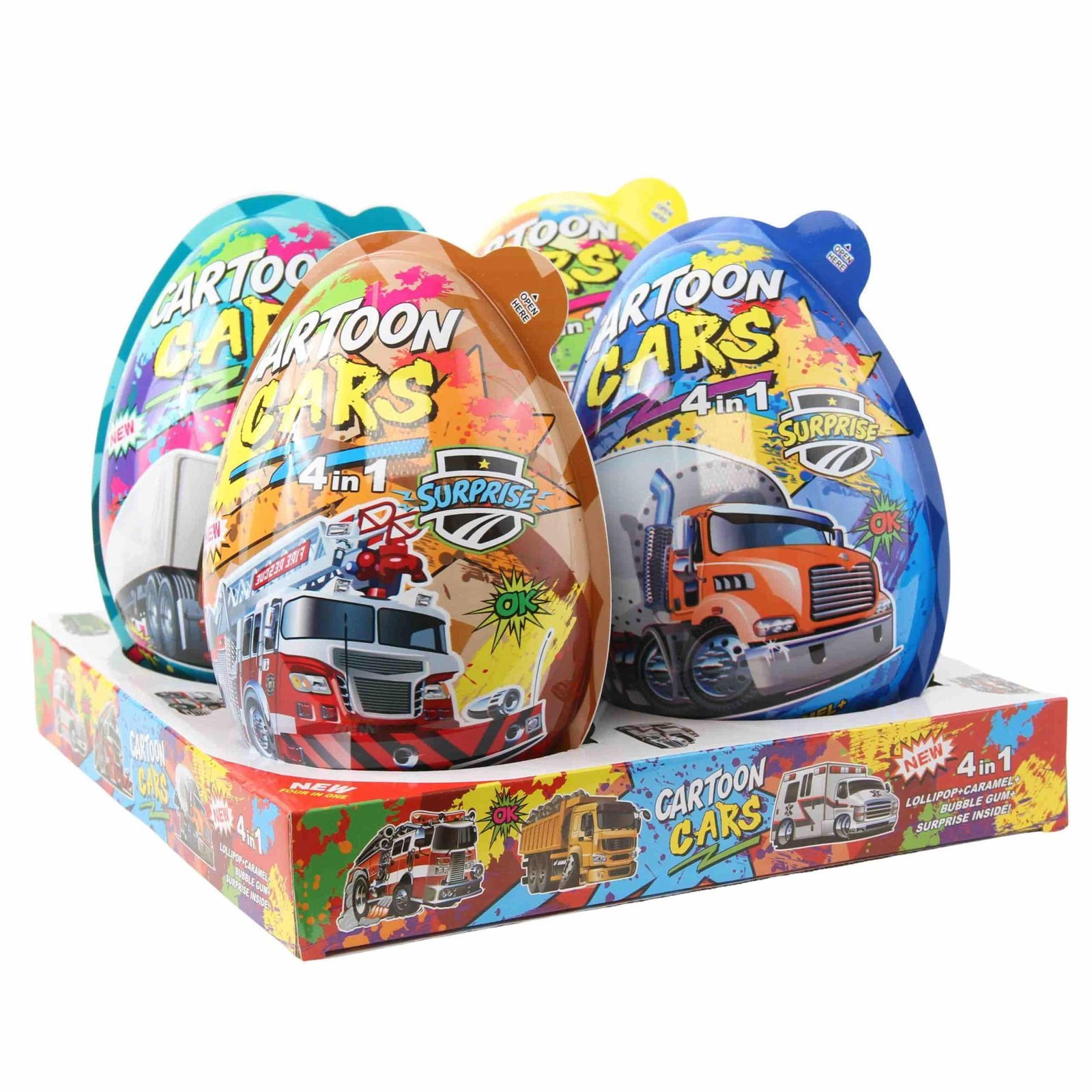 Super Big Plastic CARTOON CAR Eggs