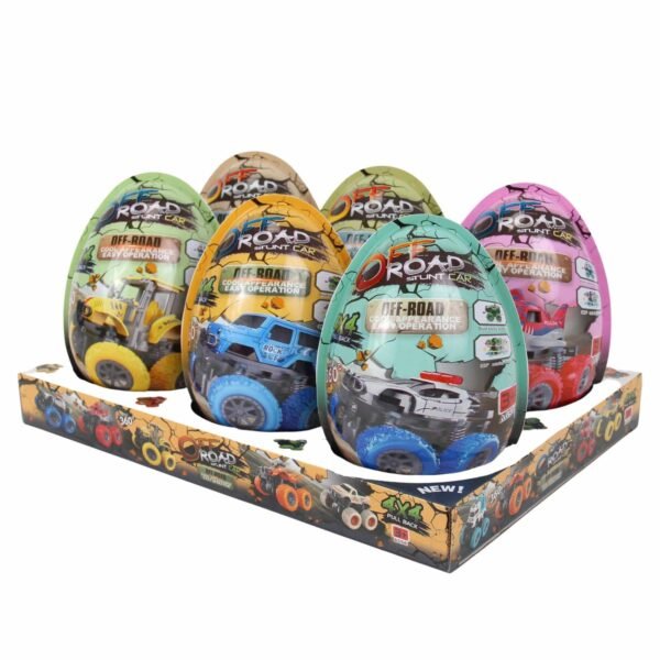 Eggs OFF ROAD with toys anr sweets