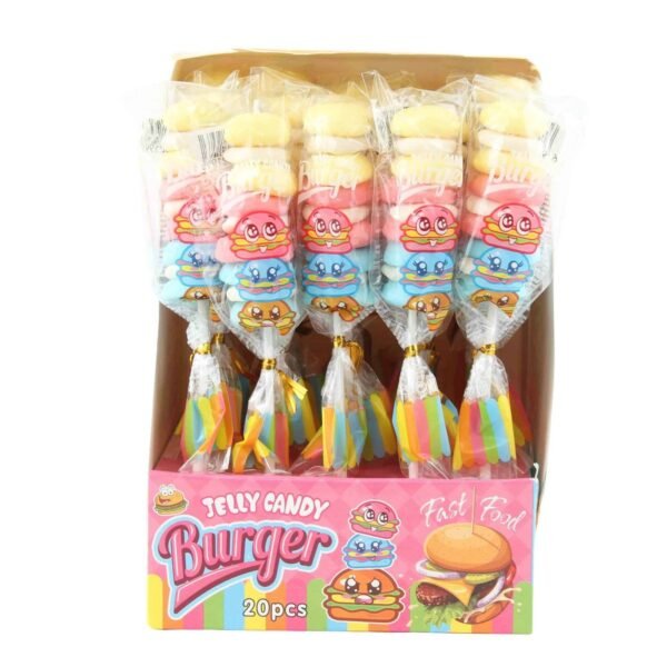 BURGER JELLY CANDY 12X20X20 GR
