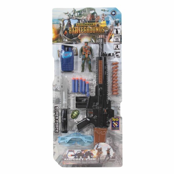 BATTLEGROUNDS game set with toy weapons