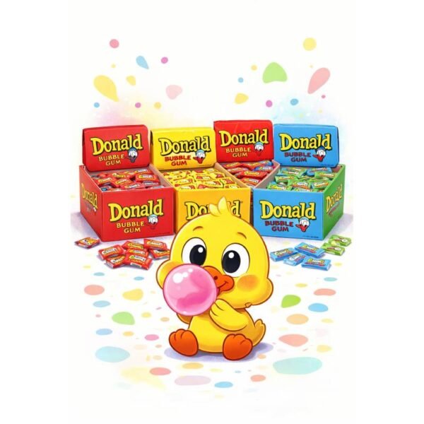 DONALD BUBBLE GUM RANDOM BOX 20X100X4,5 GR