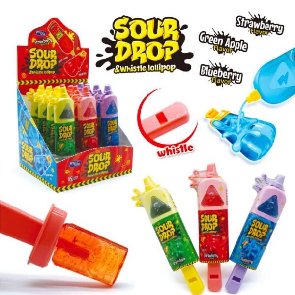 WHISTLE LOLLIPOP & SOUR DROP 8X12X20 GR