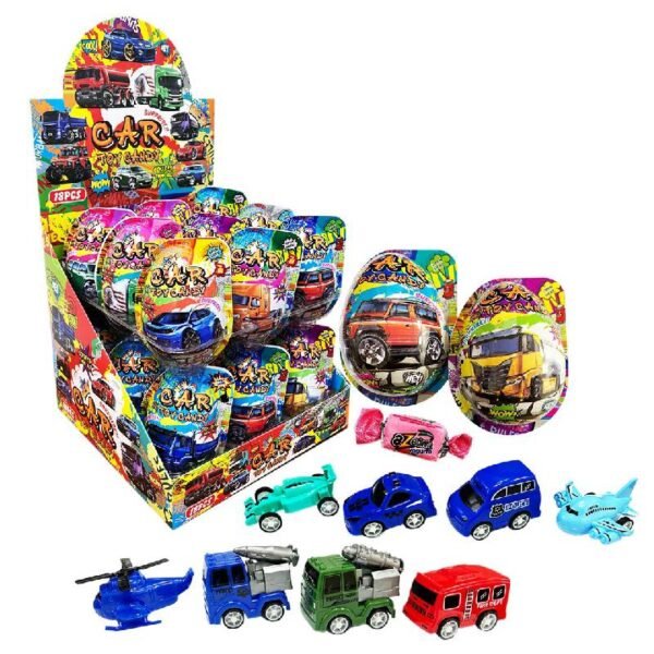SSSL CARS TOYS PLASTIC EGGS (9,3 cm.) BLOCK