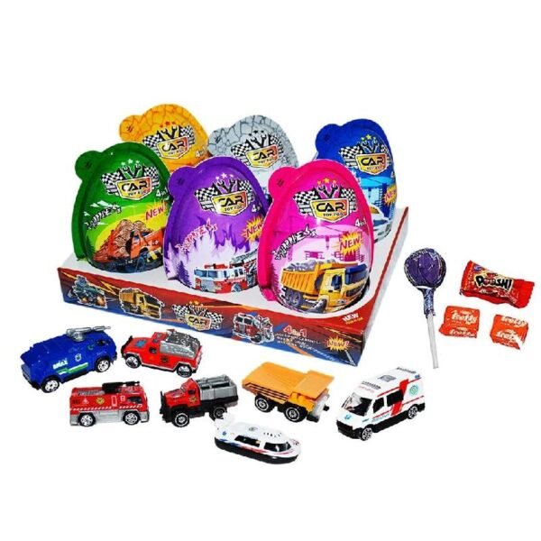 CAR TOY EGG 8X6X20 GR