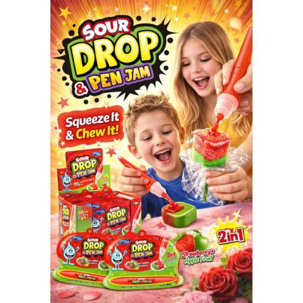 2IN1 PEN JAM&GUMMY STICK 12X12X55GR