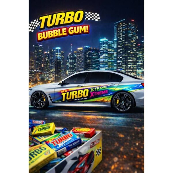 TURBO SOFT BUBBLE GUM 20X100X4,5 GR