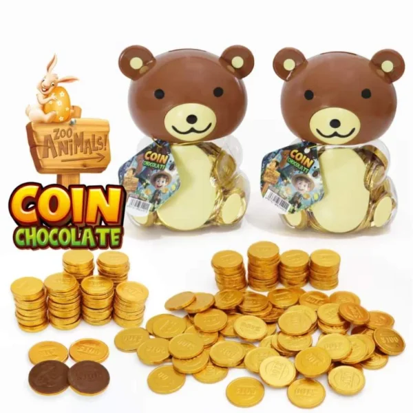 BEAR CHOCOLATE COINS 12X100X2.4GR