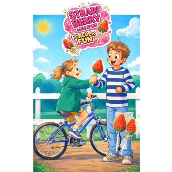 3D STRAWBERRY LOLLIPOP 20X30X15gr.