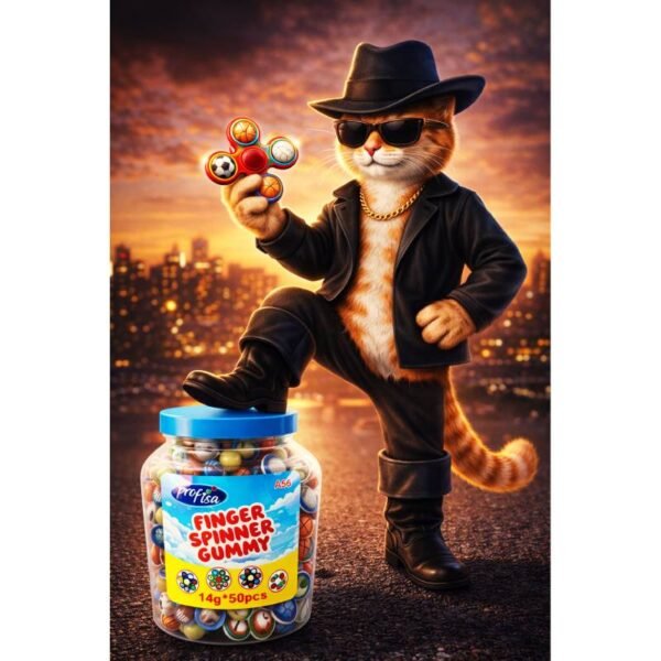 FINGER SPINNER GUMMY 6X50X14GR