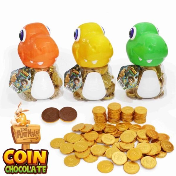 DINOSAUR CHOCOLATE COINS 12X100X2.4GR