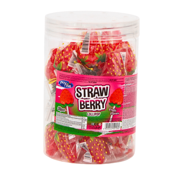 3D STRAWBERRY LOLLIPOP 20X30X15gr.